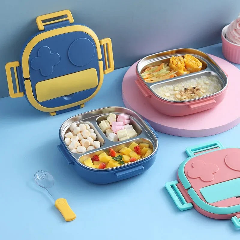 304 Stainless Steel Bento Lunch Box – Leak-Proof Kids & Adults