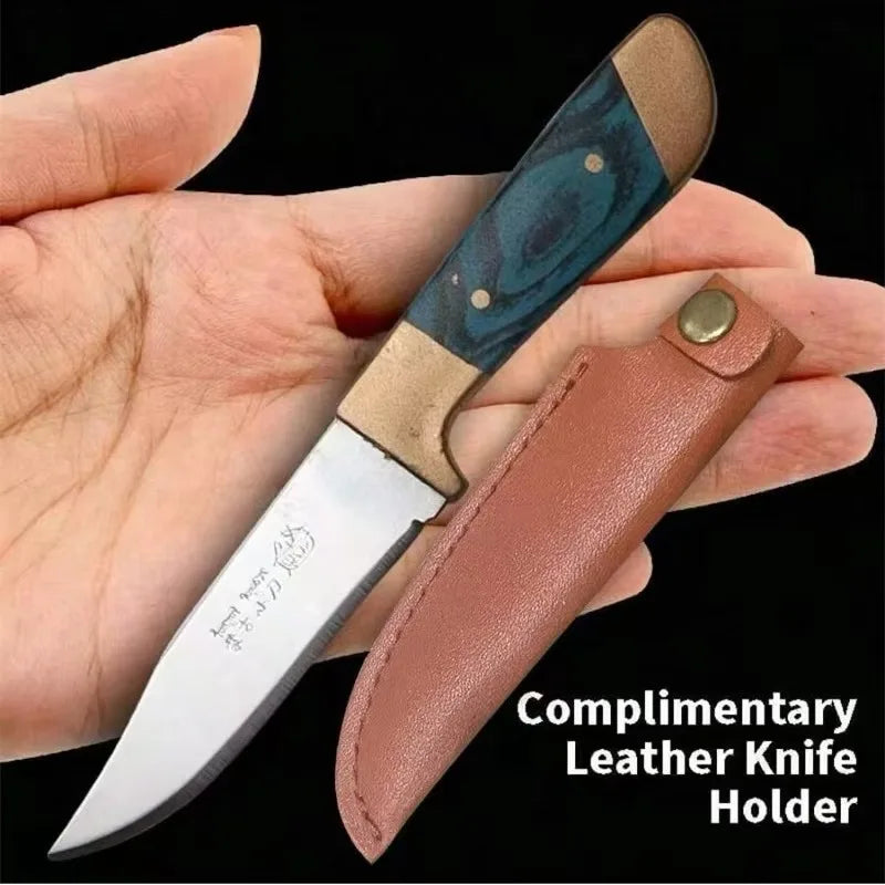 Mini Portable Fruit & Steak Knife with Sheath | BBQ Knife
