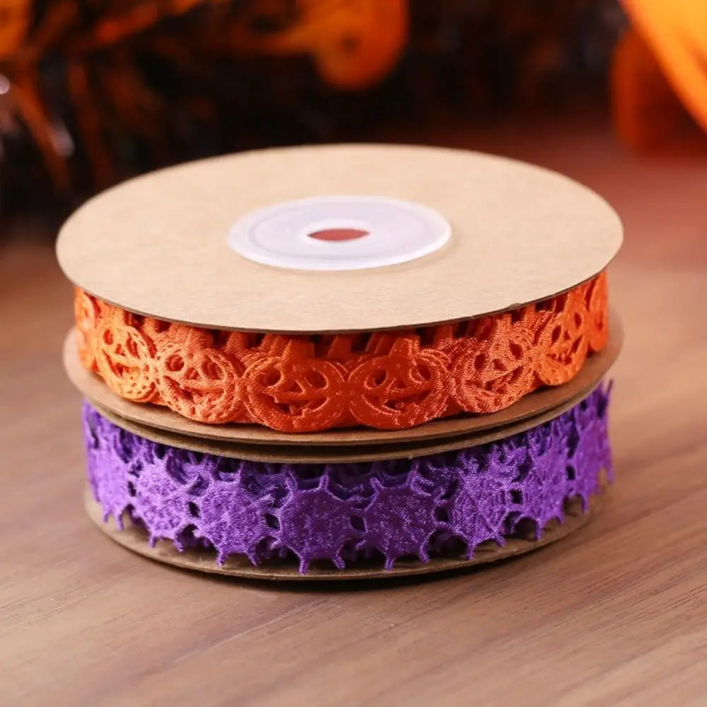 Embossed Design Halloween Ribbon 10m Length Handmade Pumpkin DIY