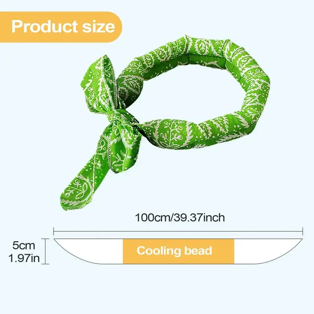 Pet Cooling Scarf Ice Bandana for Dogs & Cats – 2 Pack