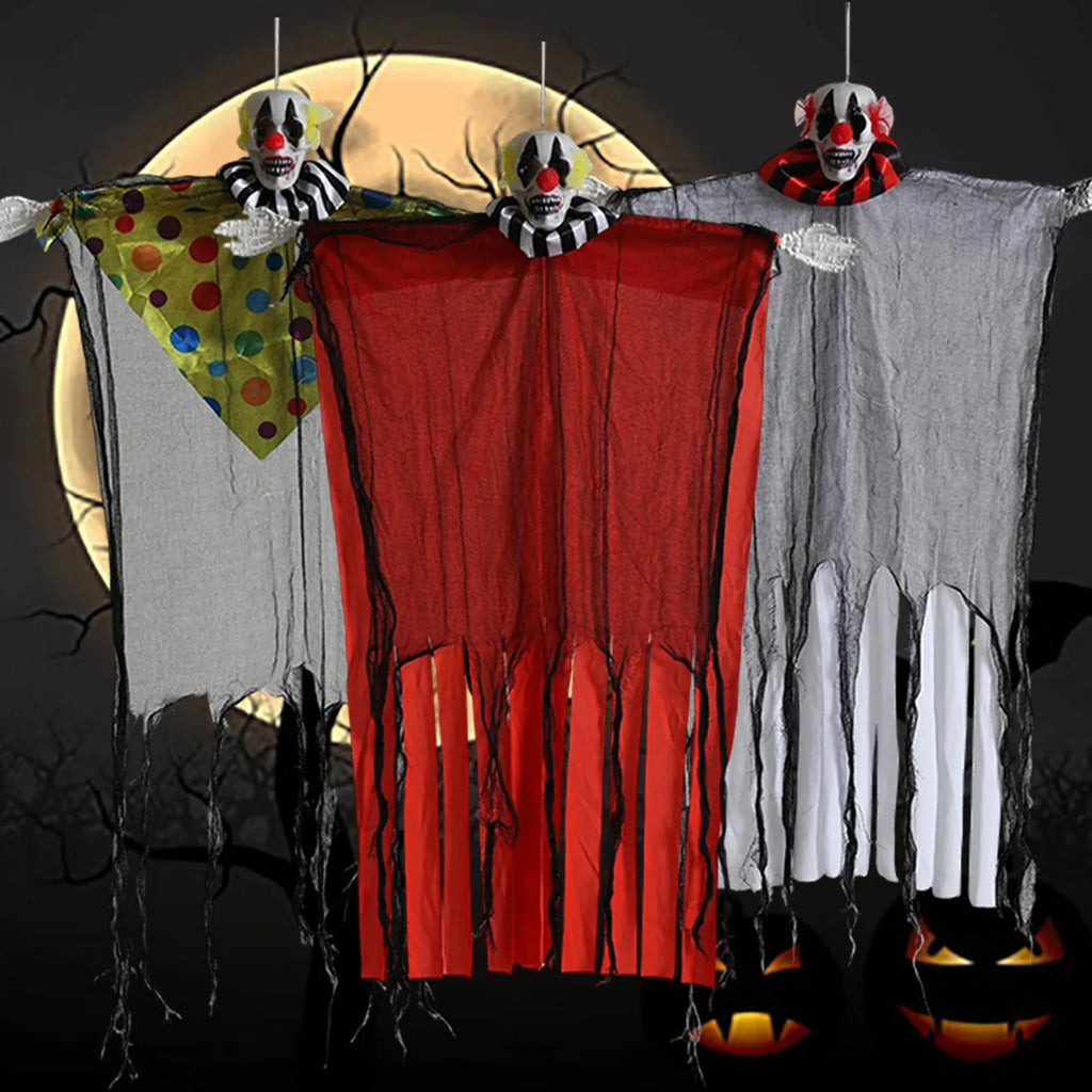 Halloween Hanging Skeleton & Ghost Props | Outdoor Haunted Decor