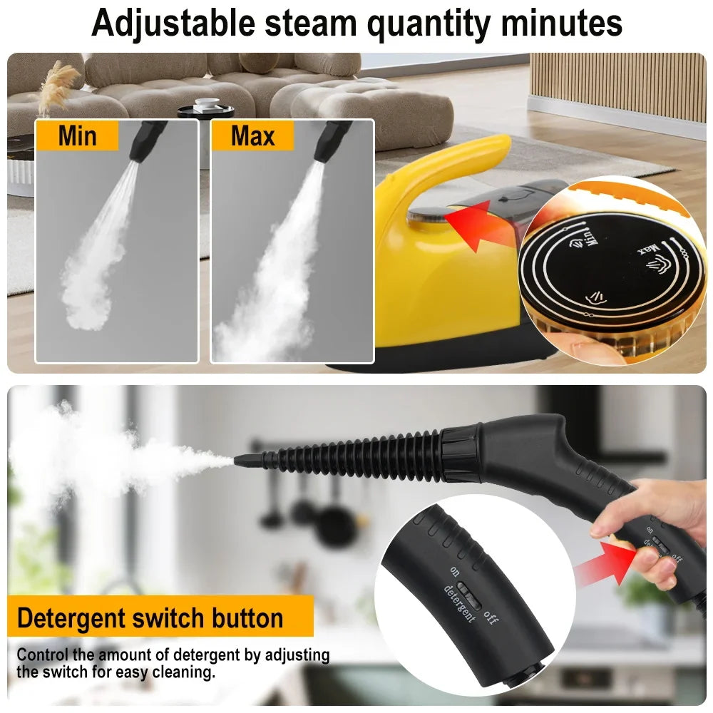 BALASHOV 1800W Handheld Steam Cleaner – Floor, Kitchen & Car