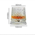 360° Rotating Whiskey Glass – Tumbler Spin Crystal Cocktail Cup