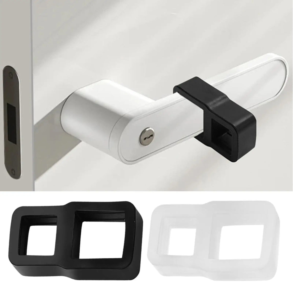 Door Knob Stopper Soft Silicone Handle Protective Detachable