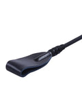 Black Faux Leather Horse Whip Handmade Braided Riding Crop Equestrian