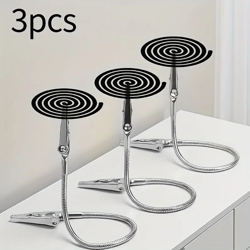 3-Pack Dual Head Incense Holder Clip – Outdoor Mosquito Repellent