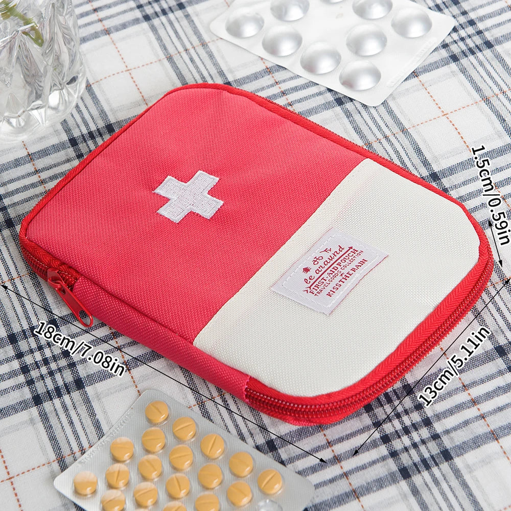 Mini Portable Medicine Bag Travel First Aid Storage Survival Box