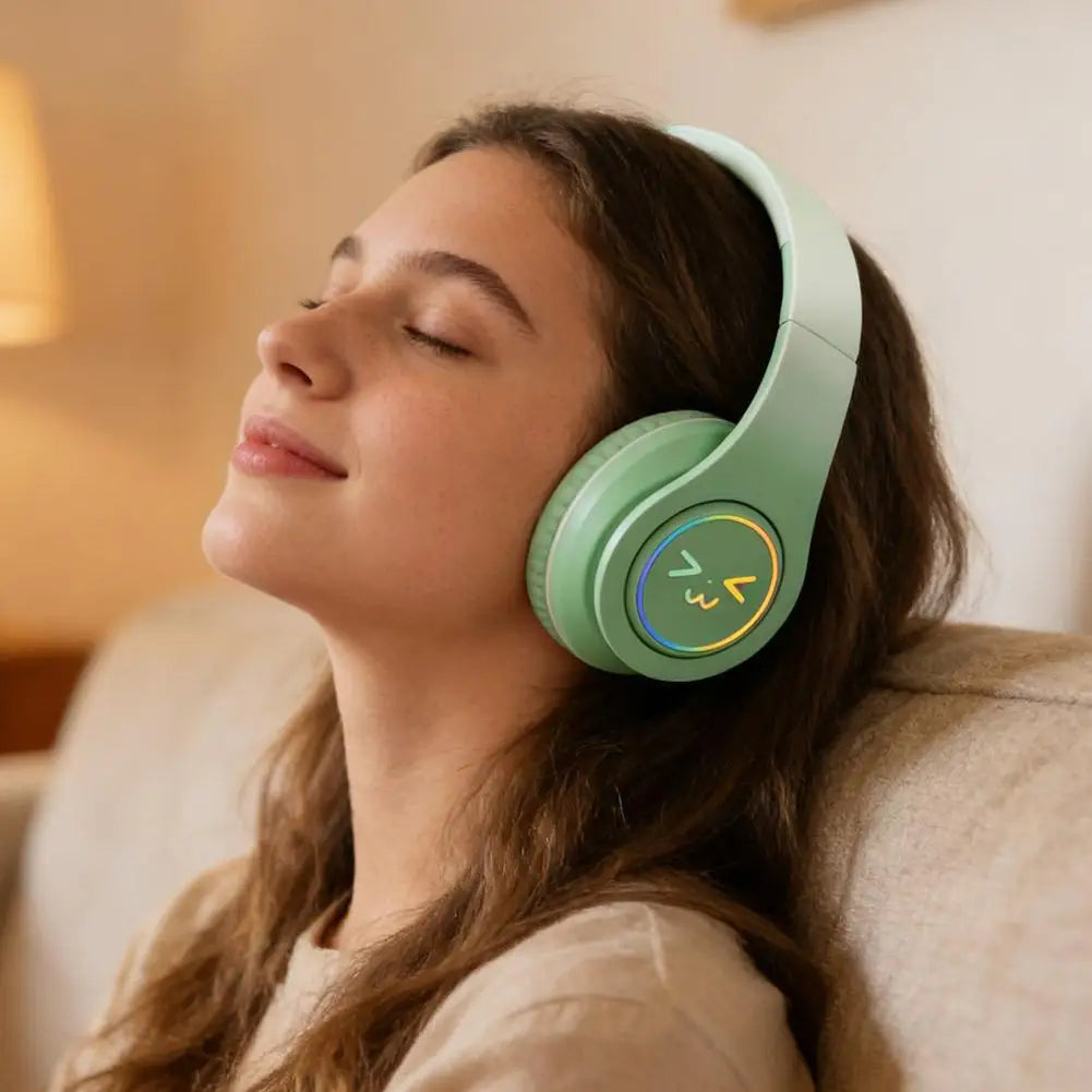 Kawaii Bluetooth 5.3 HiFi Wireless Gaming Headset with Mic