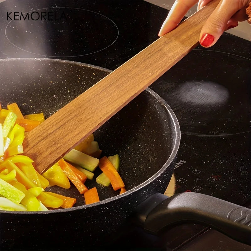 Teak Wood Triangular Cooking Spatula – Kitchen & Camping Tool