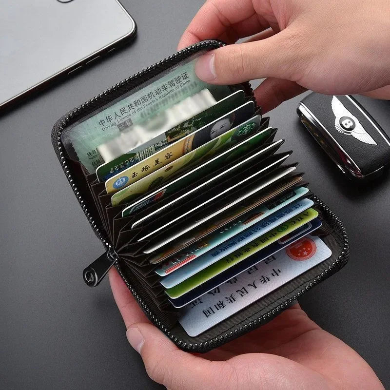 Slim PU Leather Mini Wallet – Unisex Card Holder Purse