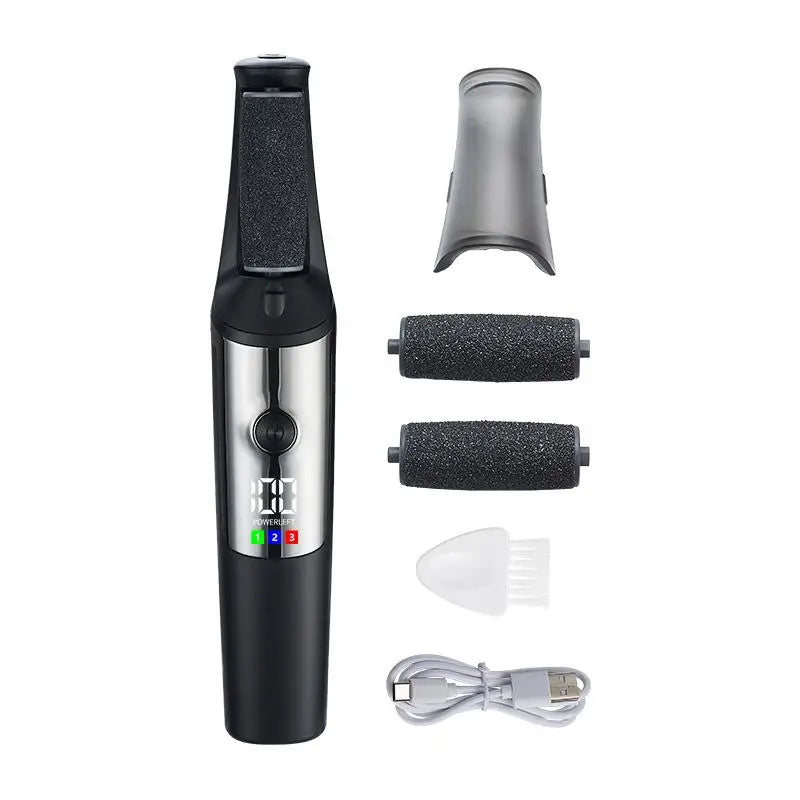 Rechargeable Electric Callus Remover | LED Display & Roller Heads