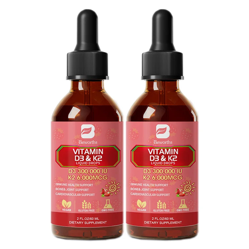 BEWORTHS D3K2 Liquid Drops – Bone, Immune & Heart Health 60ml