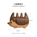 Cartoon Hedgehog Black Walnut Wood Scalp Massage Comb