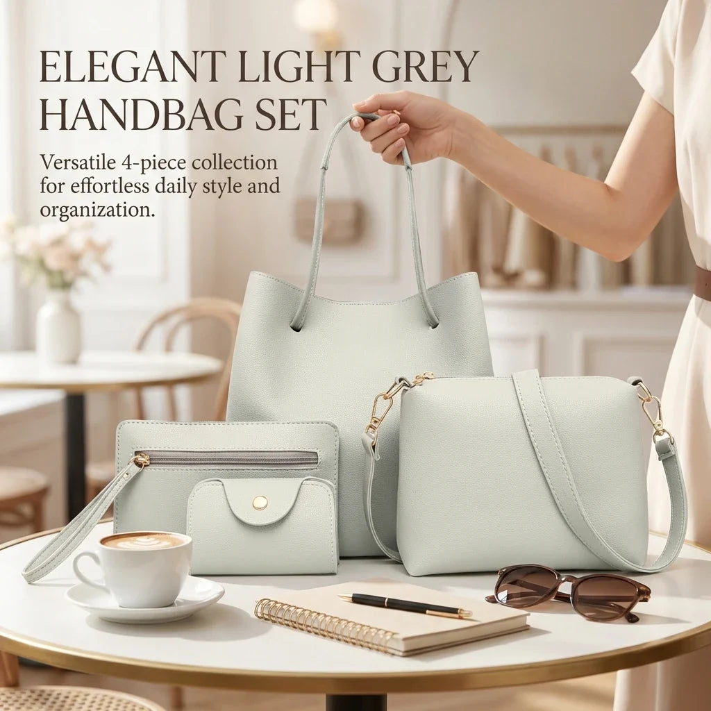 Mother Daughter Matching Bag Set 4-Piece Crossbody Tote