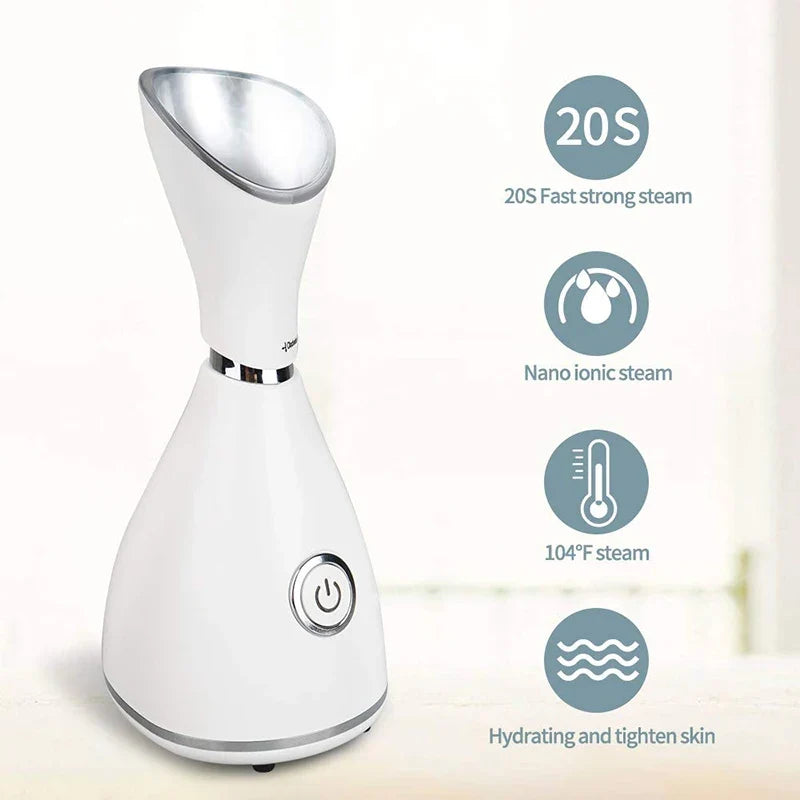 Ionic Nano Facial Steamer | Portable Warm Mist Face Steamer