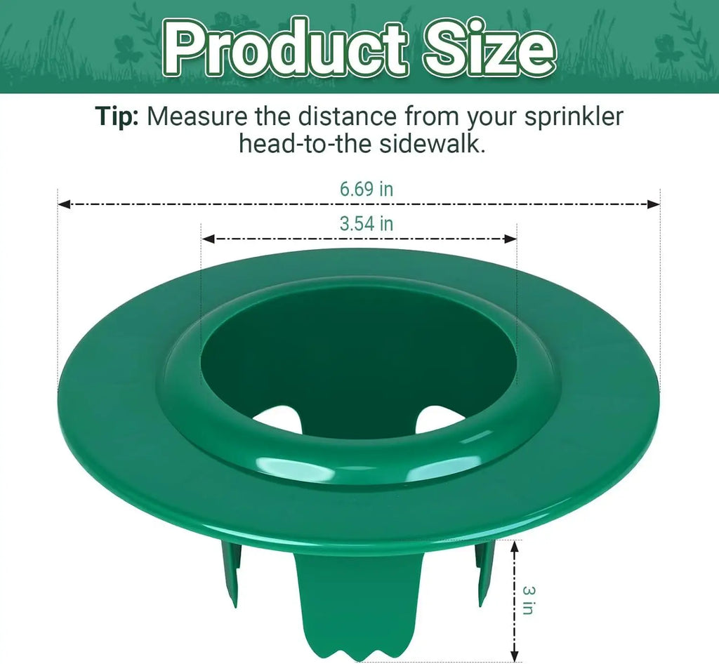 Sprinkler Head Protectors 6-Pack | Adjustable Depth Lawn Guard