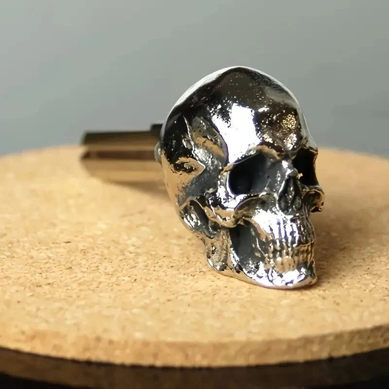 Metal Skull Motorcycle Key Cover – Universal Alloy Key Cap