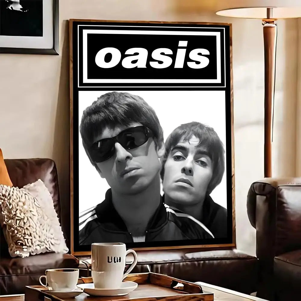 Oasis Classics Self-Adhesive Music Poster | Wall Art Sticker