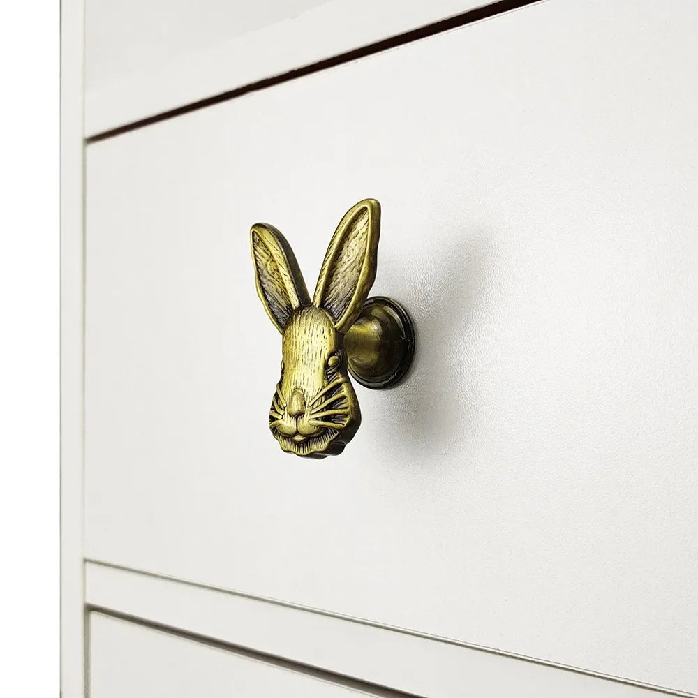 Retro Easter Bunny Brooch Pin | Zinc Alloy Rabbit Badge