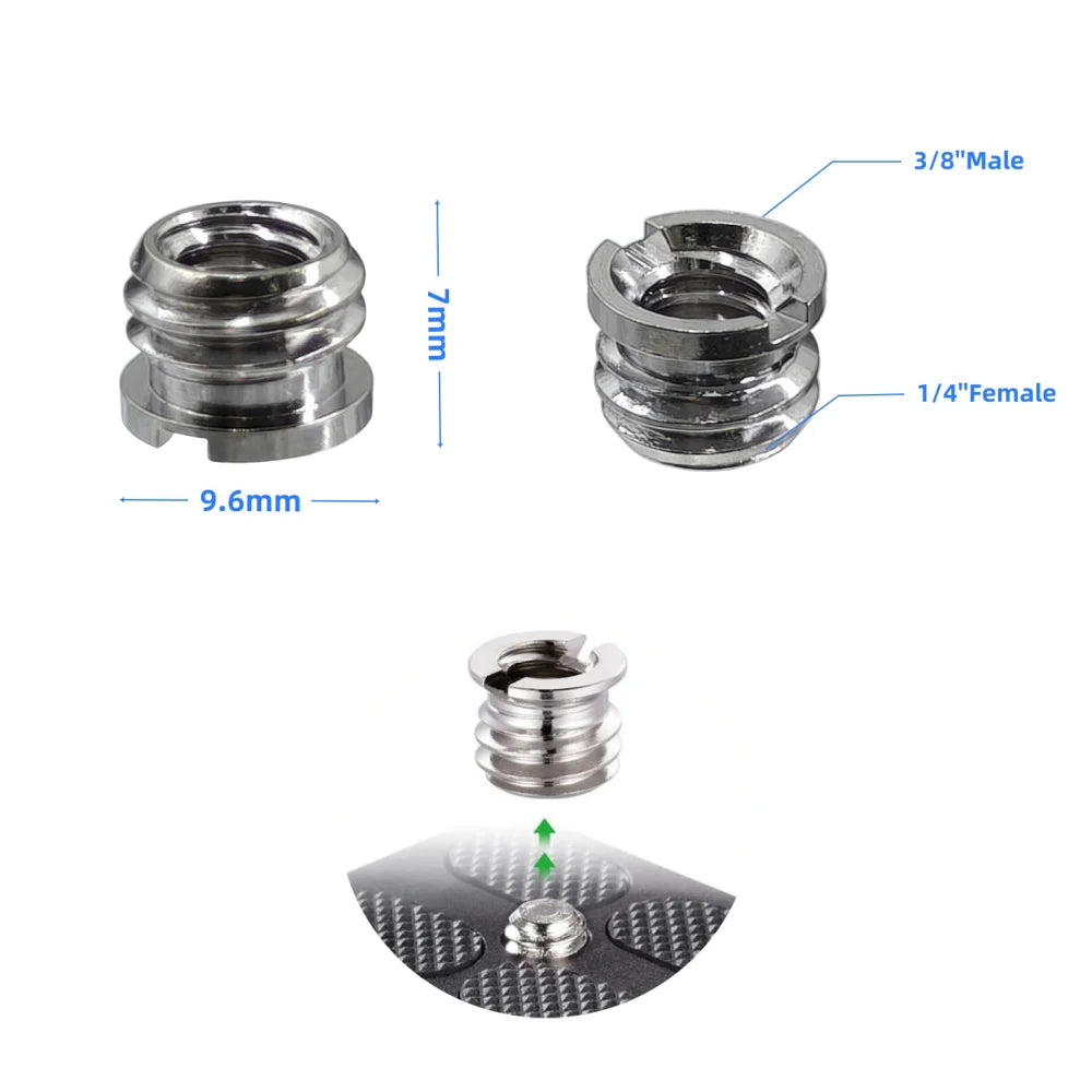 20Pcs 1/4" to 3/8" Screw Adapter Kit | Tripod & Flash Mount