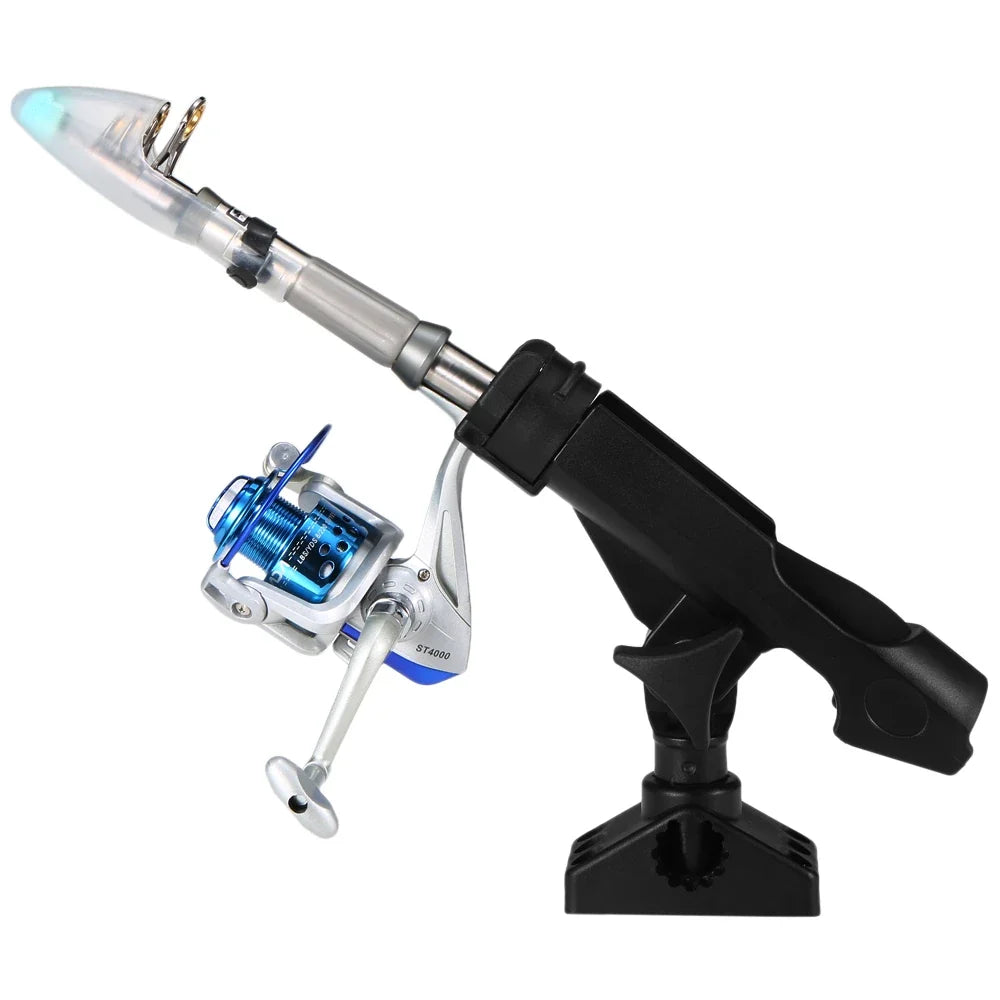 Stainless Steel 360 Degree Rotatable Adjustable Kayak Fishing Rod