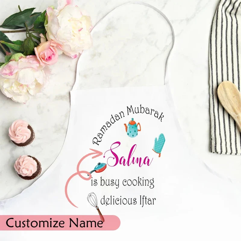 Personalized Ramadan Mubarak Apron | Custom Name Eid Gift
