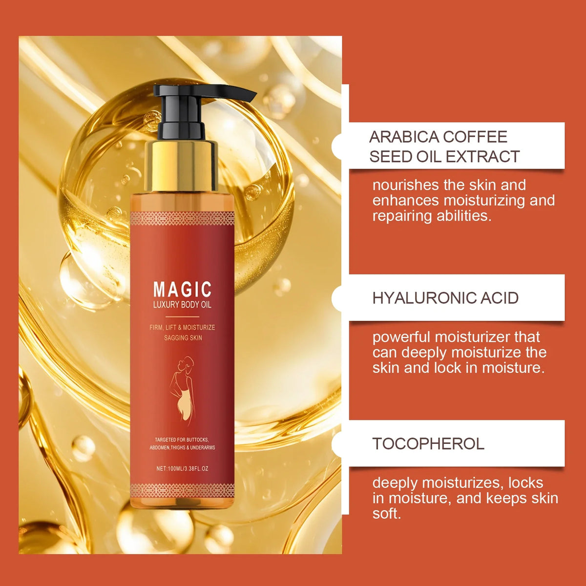 Body Firming Emollient Oil – Nourishing Daily Skin Moisturizer