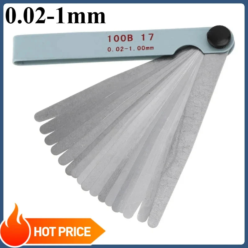 Professional 17 Blades Feeler Gauge Metric Gap Filler 0 02 Gage