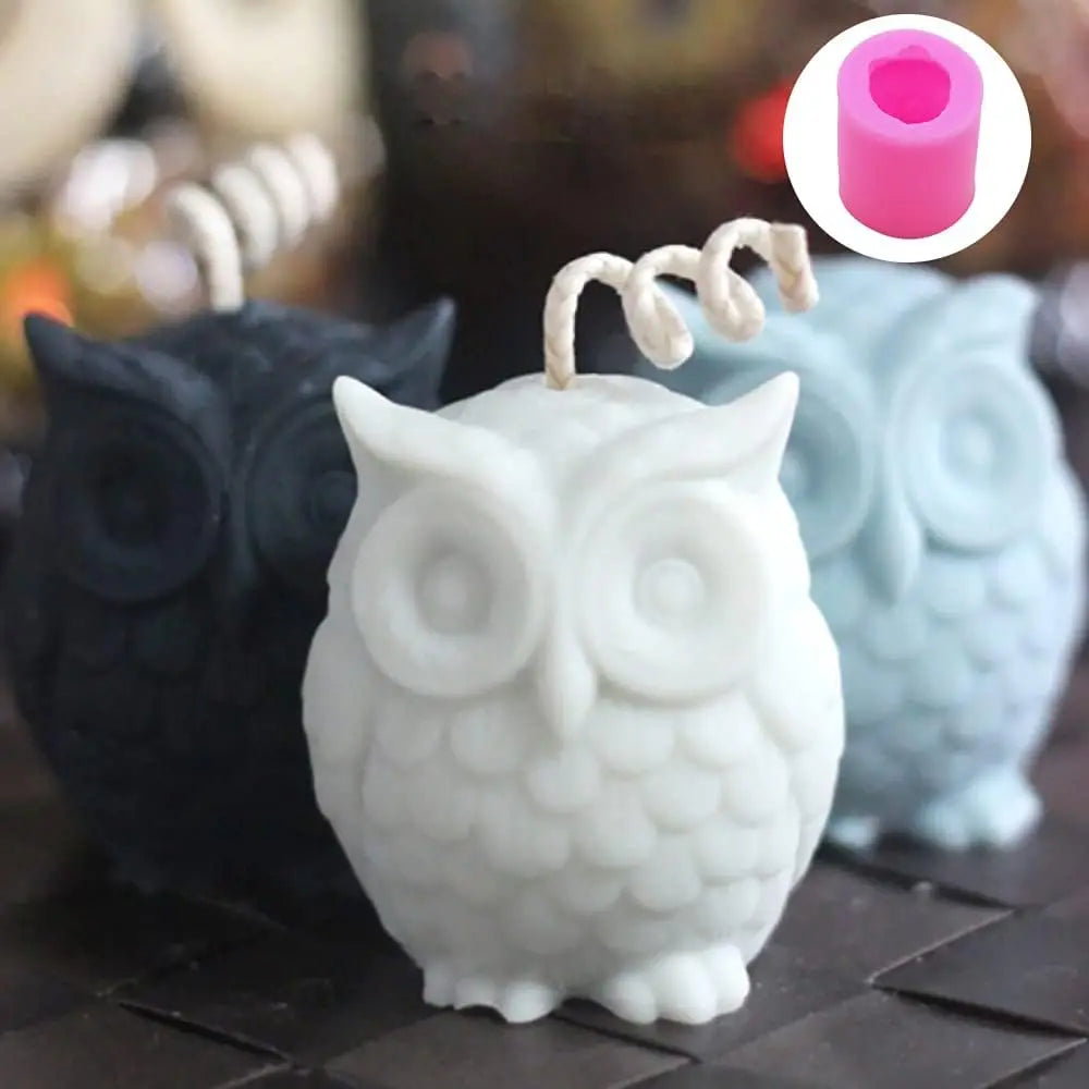 Fun 3D Owl Lamb Silicone Molds Sugar Flipping Chocolate Cake Mold DIY