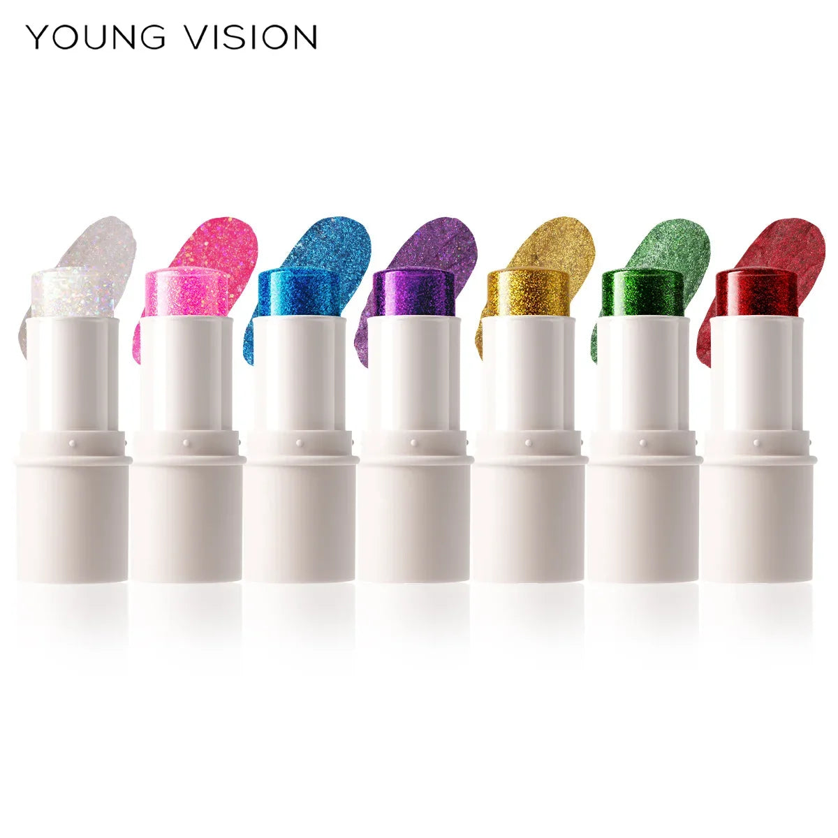 7-Color Face & Body Glitter Stick – Waterproof Festival Makeup