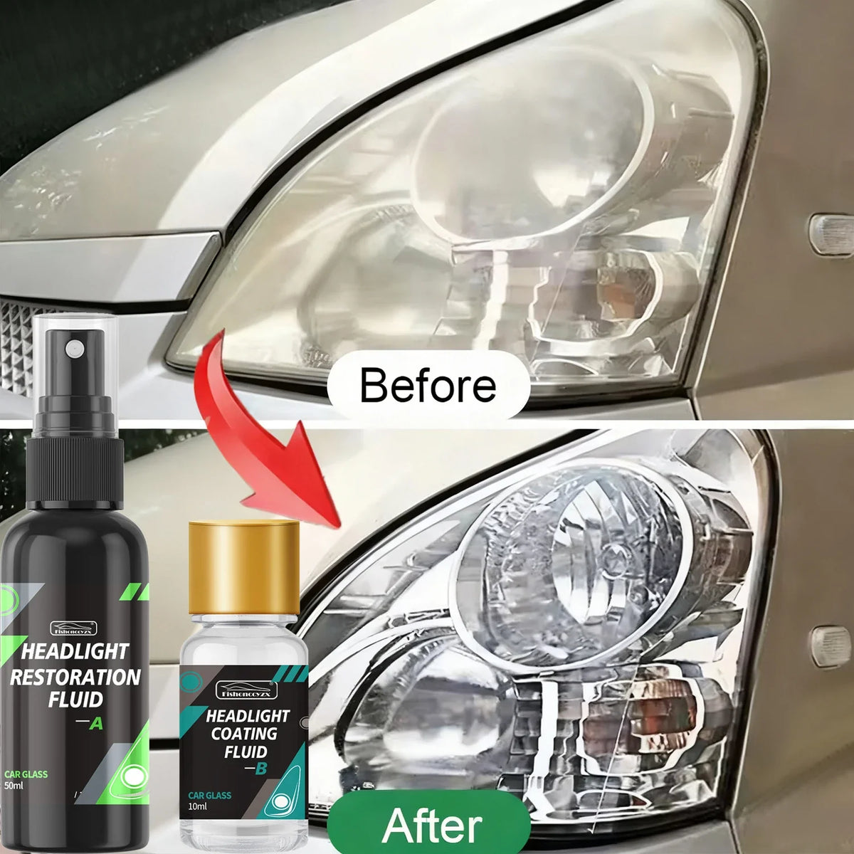 Car Headlight Restoration Polishing Kits Headlamp Scratch Remover