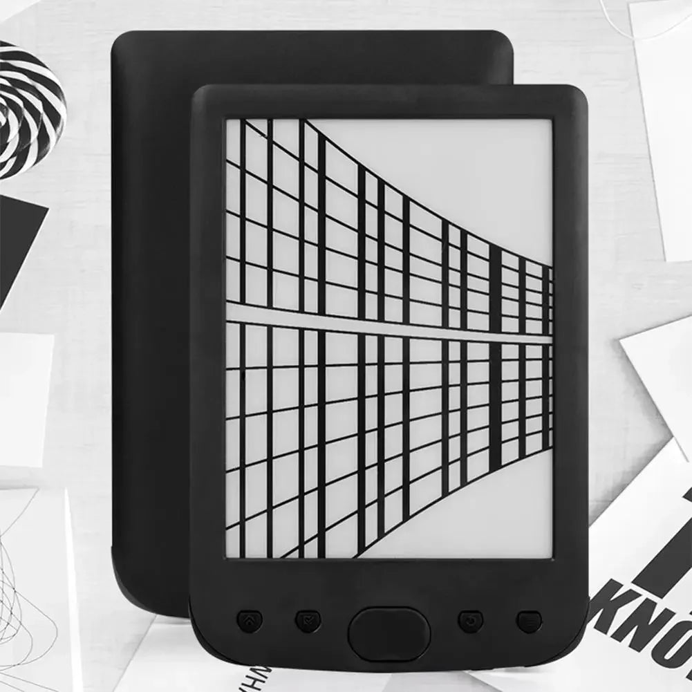6-Inch E-Ink E-Reader – 8GB Storage & Adjustable Reading Light