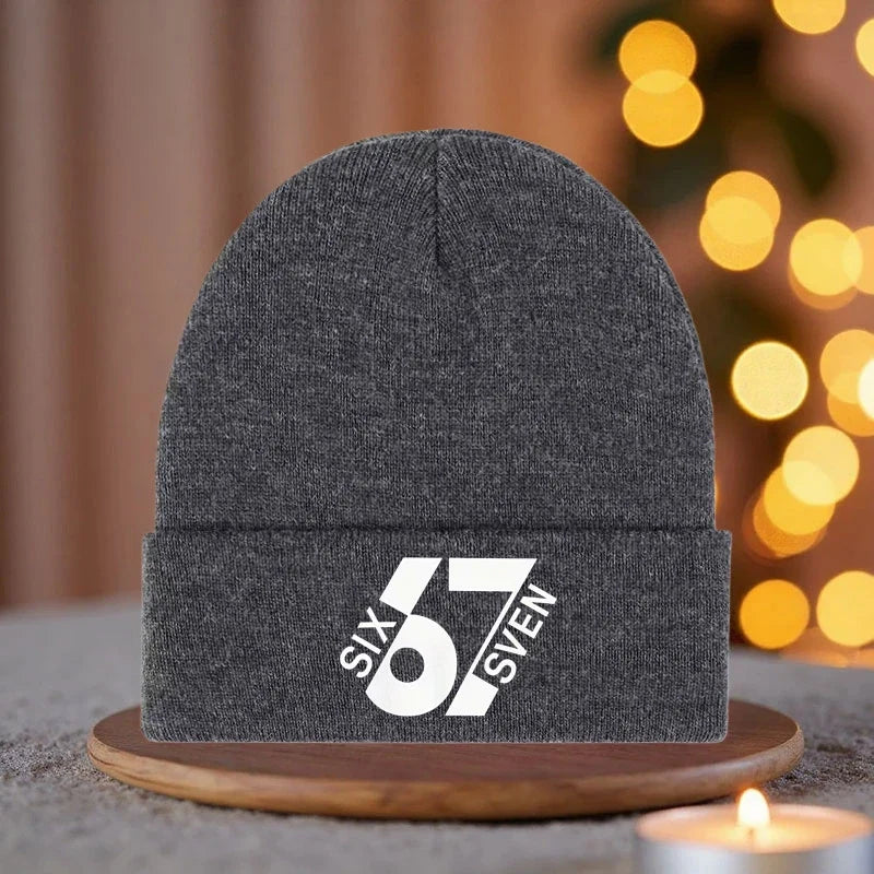 Creative Pattern Knit Beanie Hat | Cozy Unisex Winter Hat