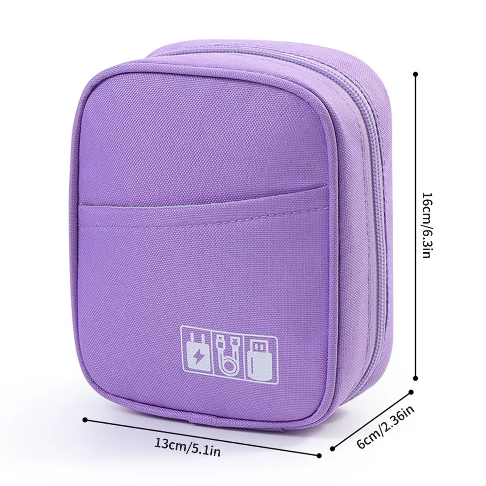 Waterproof Portable Cable Organizer Bag Travel Digital Accessories