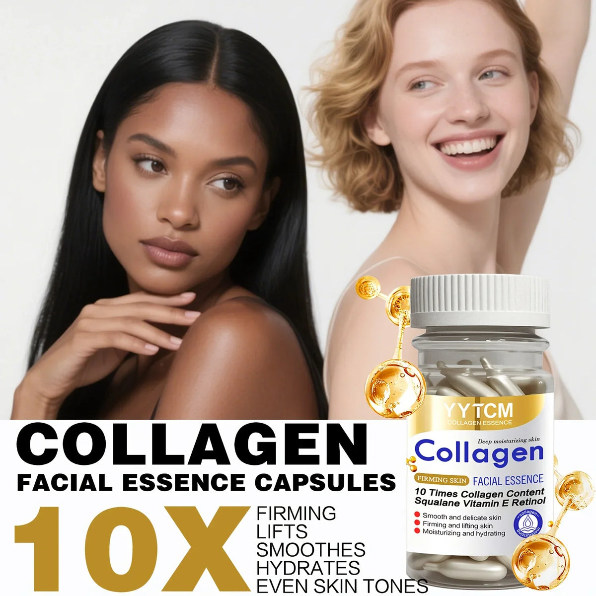 Collagen Firming Capsule Essence – Squalane, Retinol & Vitamin E