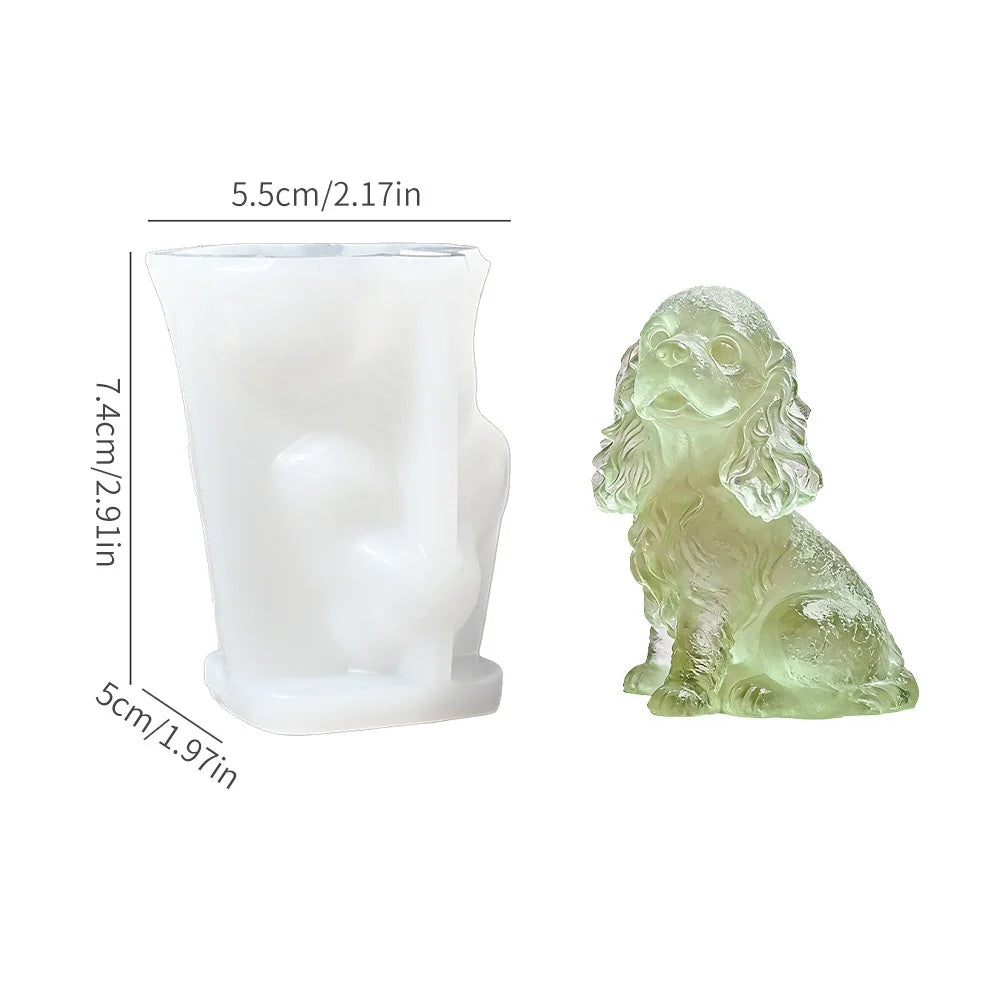 3D French Bulldog Silicone Ice Cube Mold Animal Shaped Candy