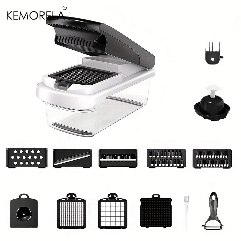 KEMORELA 15-in-1 Vegetable Chopper with Container | Onion Chopper