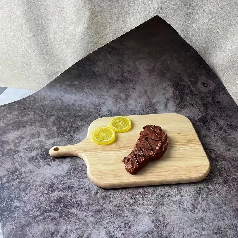 Wooden Cutting Board with Handle – Charcuterie & Cheese Board