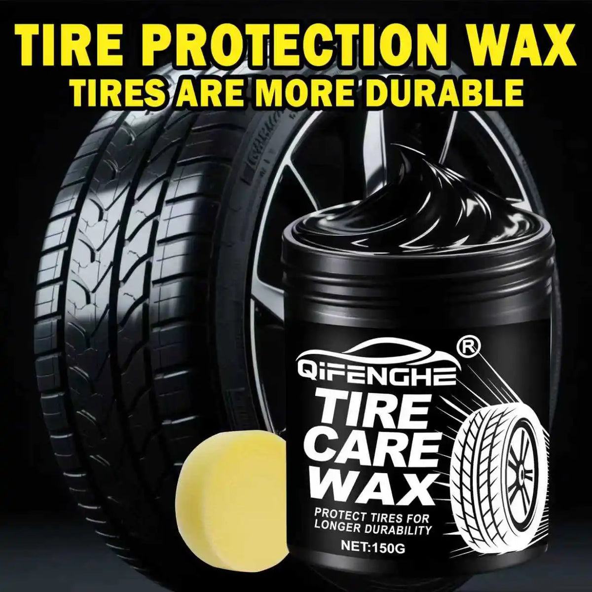 Car Tire Shine Wax – Gloss, UV Protection & Anti-Aging