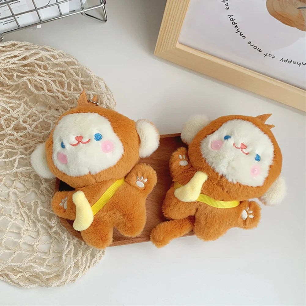 Cute Plush Monkey Keychain 12cm | Soft Stuffed Bag Charm