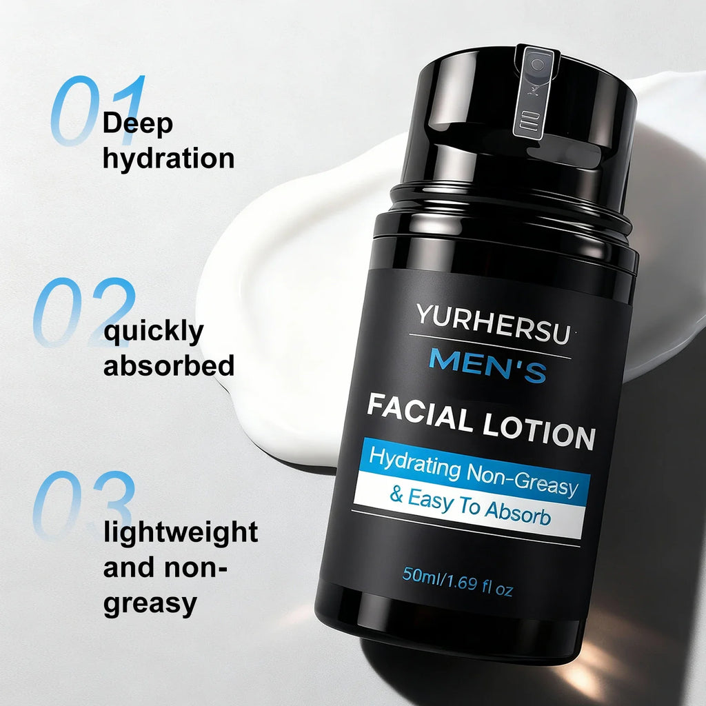 YURHERSU Men's Niacinamide Moisturizing Face & Body Lotion 50ml