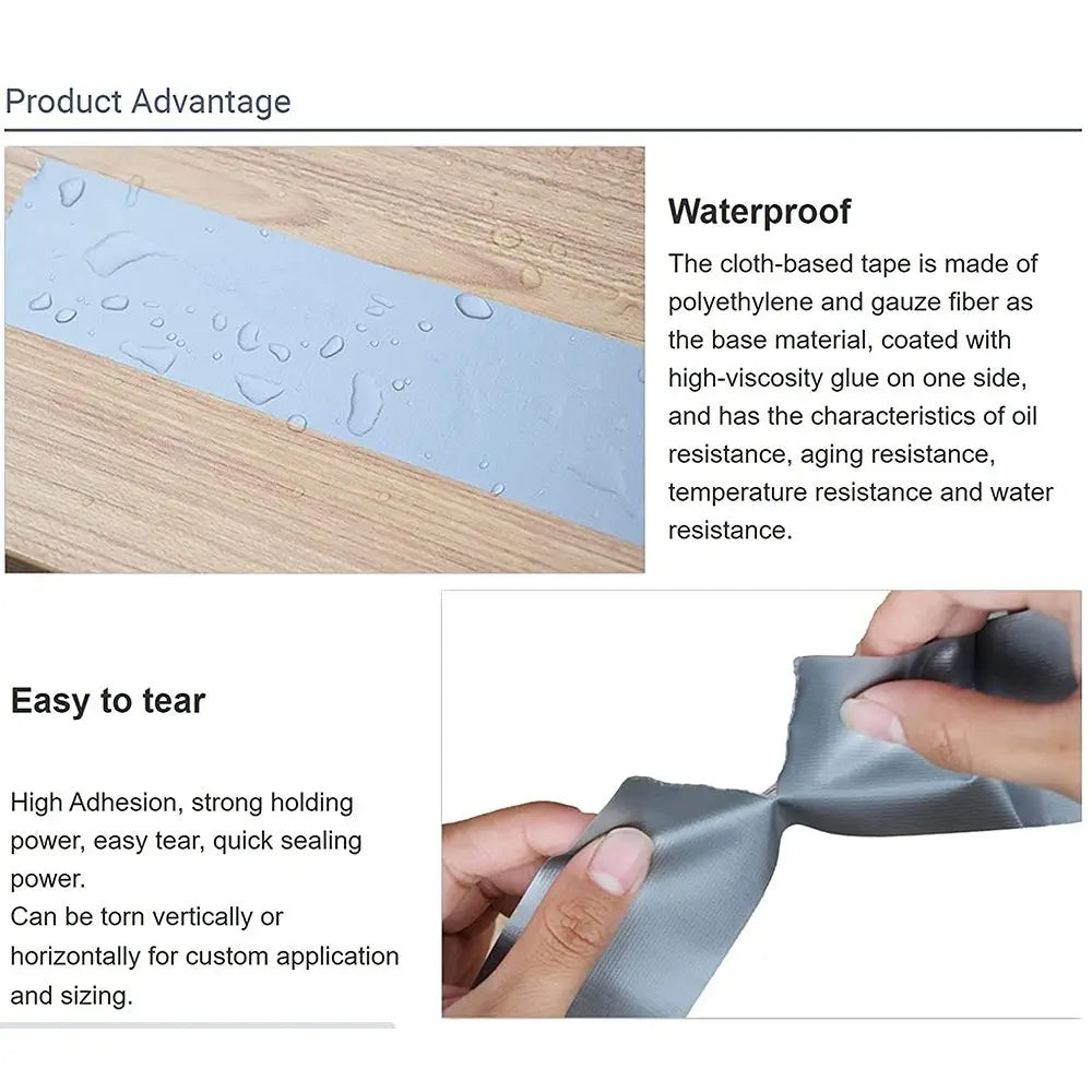 Heavy Duty Cloth Duct Tape – Waterproof Carpet & DIY Repair