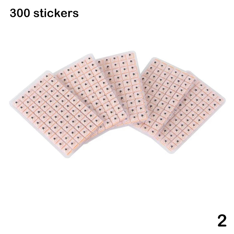 300 Ear Acupressure Seed Bead Stickers – Needle-Free Massage