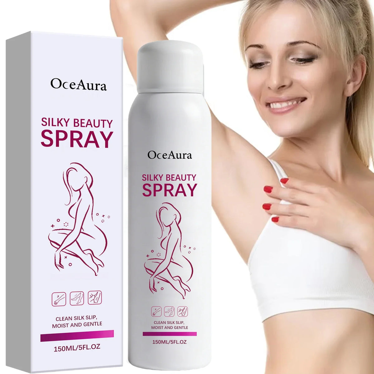 Body Hair Removal Spray Non-irritating Painless Inhibitor Relieve