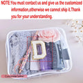 Personalized Embroidered Transparent Makeup Bag | Teacher Gift