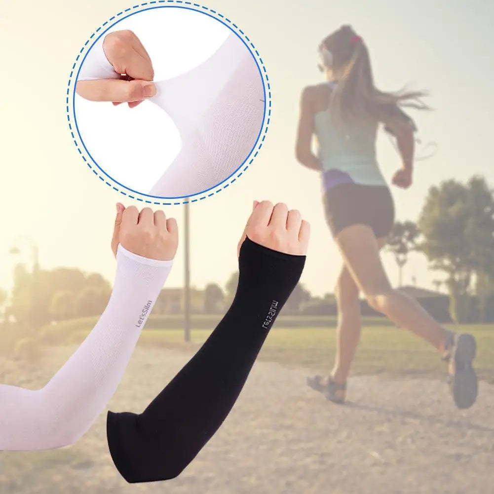 UV Protection Arm Sleeves with Thumb Hole | Fishing & Cycling
