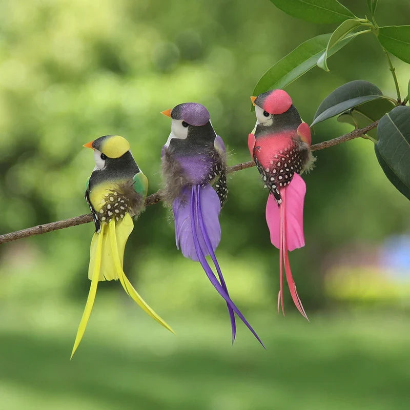 Swallow Tail Bird Clip – Handmade Artificial Bird Ornament
