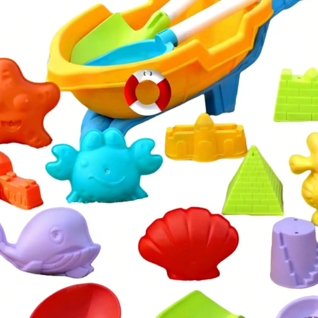19-Piece Kids Beach Sand Toys Set – Outdoor Playset