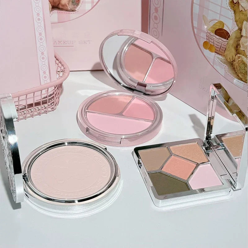 Art Value 7-Piece Makeup Set – Lip, Blush, Eye & Necklace