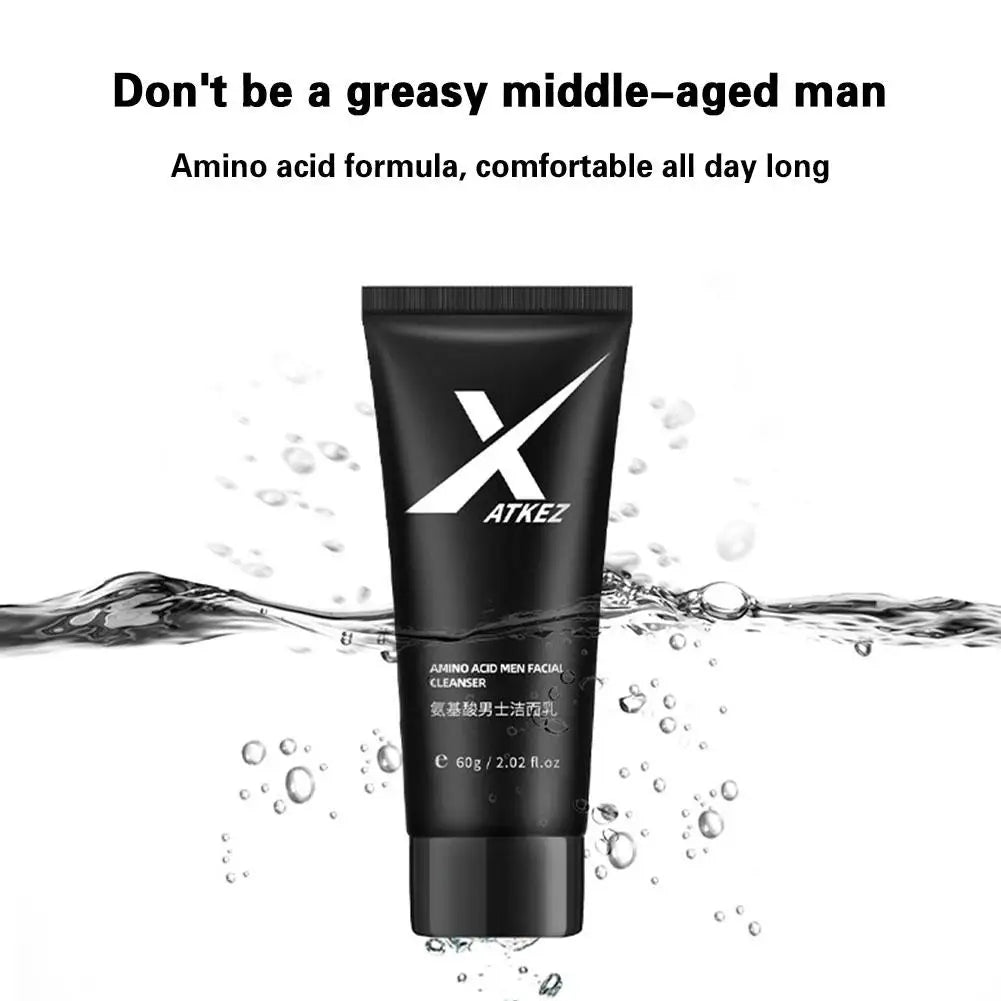 Amino Acid Face Wash for Men – Oily Skin Foaming Cleanser